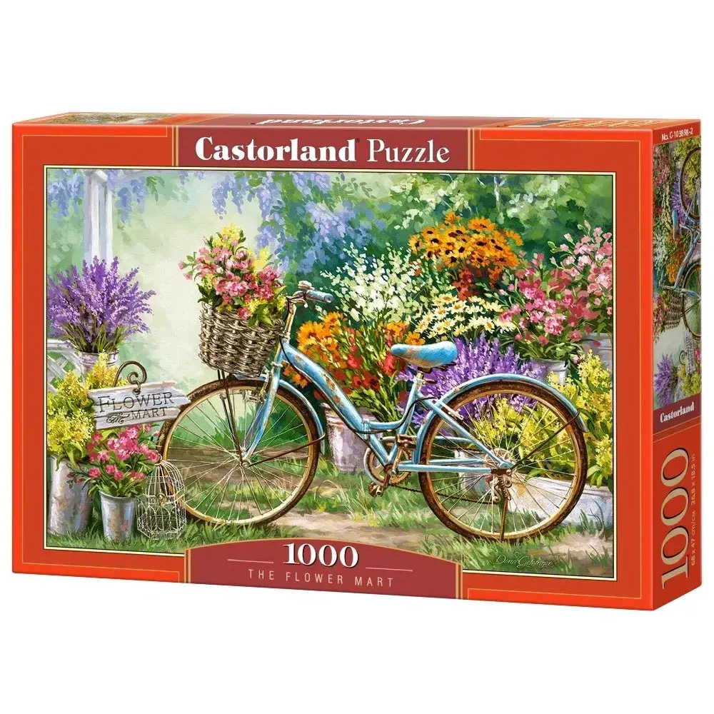 Castorland 1000-Pieces The Flower Mart Puzzle 1