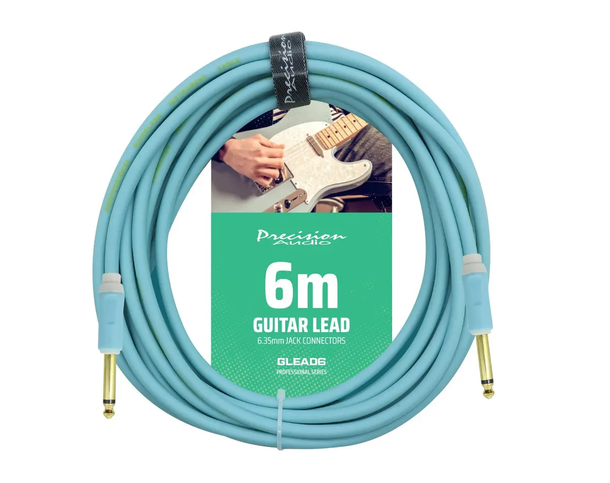 Precision Audio 5M Braided Guitar Lead 1/4" Jack 1