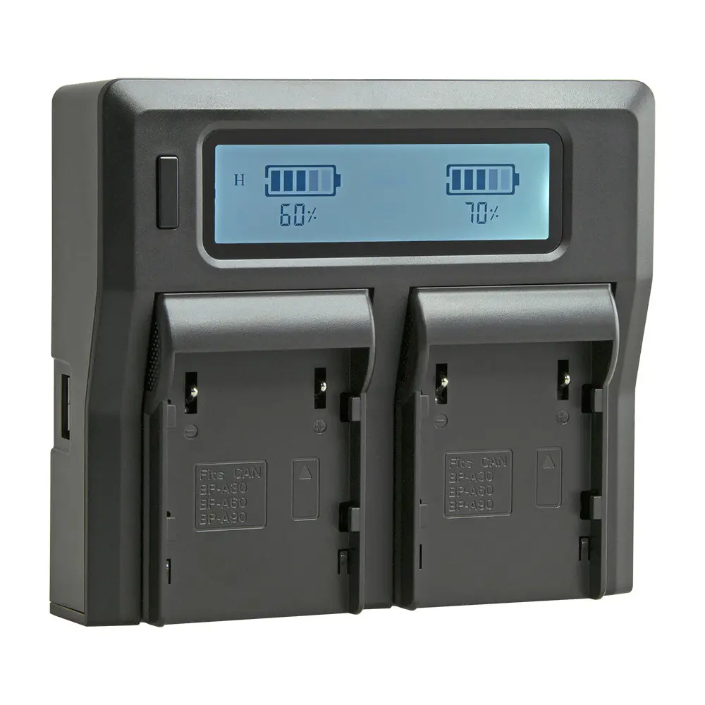 Jupio Dedicated Duo Charger With Lcd For Canon Bp-A30/Bp-A60 Batteries 1