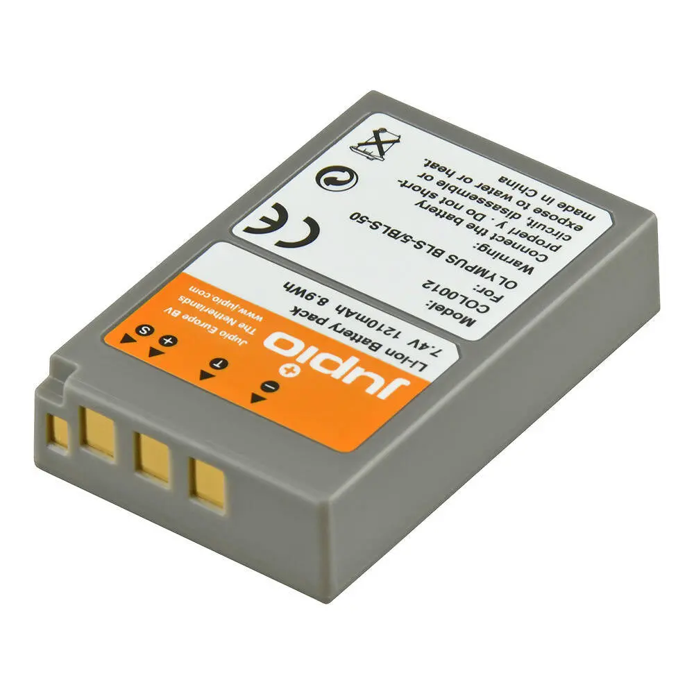 Jupio Li-Ion 7.4V 1210Mah Rechargeable Battery For Olympus Bls-5/Ps-Bls5 1