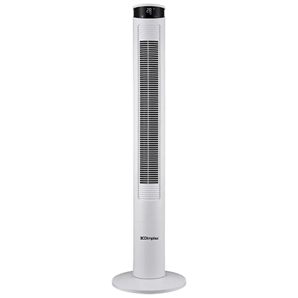 Dimplex 117Cm Electric 45 Watt Tower Fan With Remote Control (White) 1