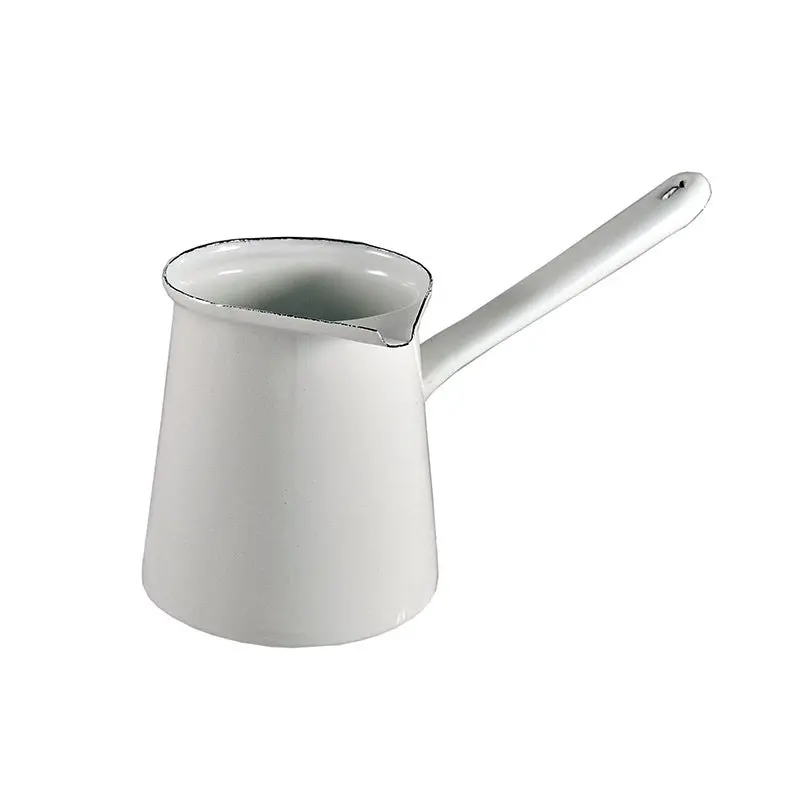 Urban Style 7Cm Enamel 750Ml Turkish Coffee Pot (White) 1