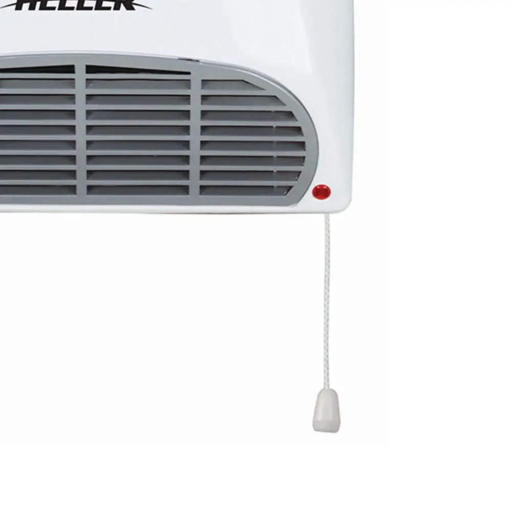 Heller 2000W Indoor Bathroom Toilet Heater 32Cm With Pull Switch Wall Mounted 2