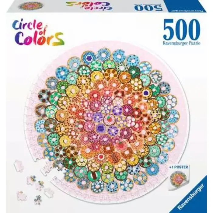 Ravensburger 500Pc Circle Of Colors - Donuts Puzzle 1