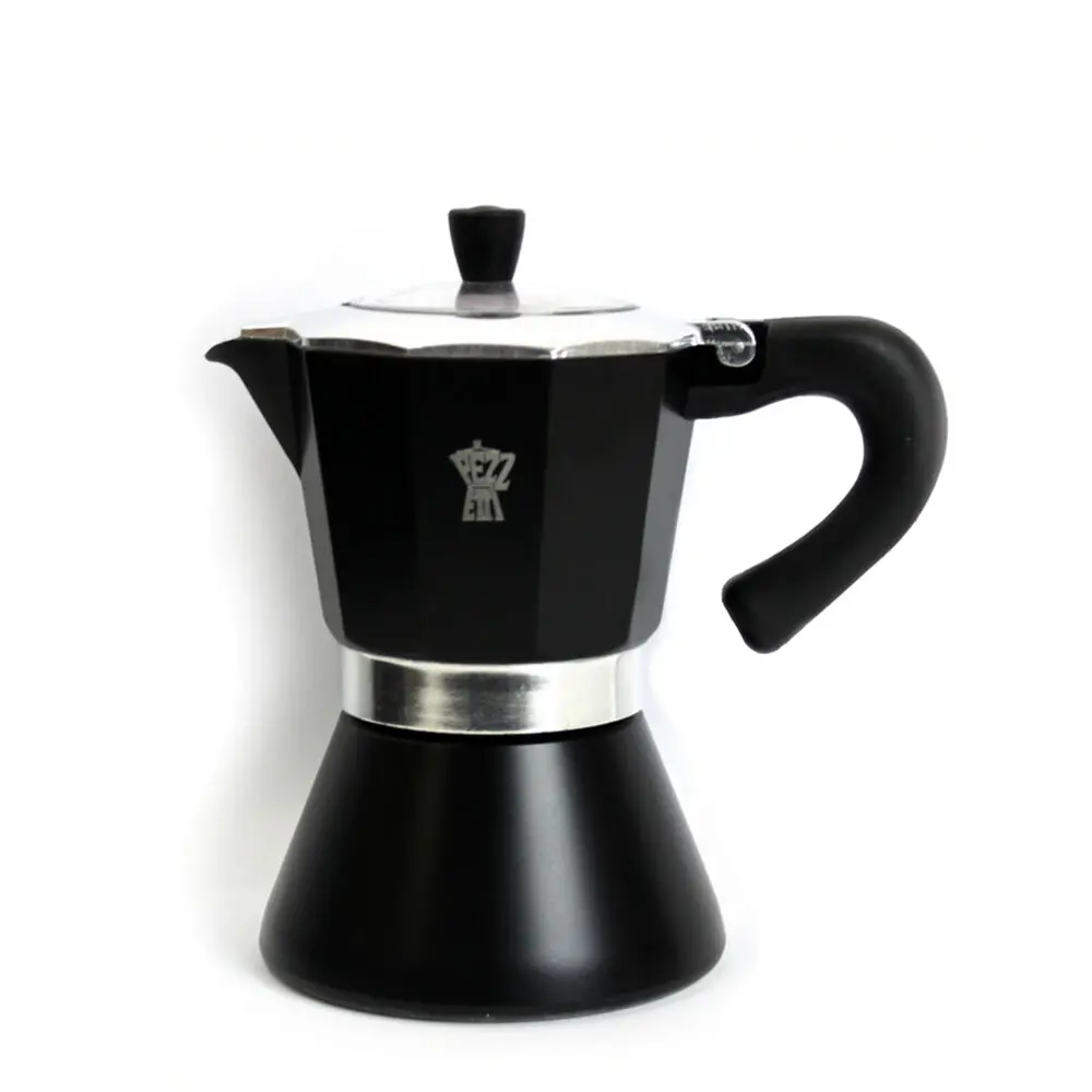 Pezzetti Bellexpress Aluminium 6-Cup Stovetop Induction Coffee Maker Black 1