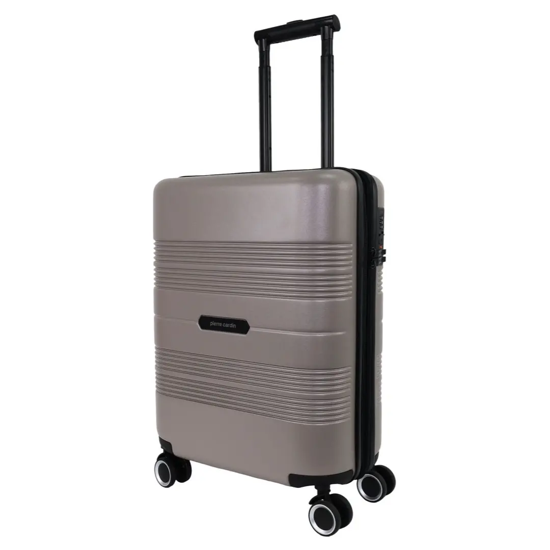Pierre Cardin Cabin 56L Travel Hard Shell Case Travel Luggage (Taupe) 1