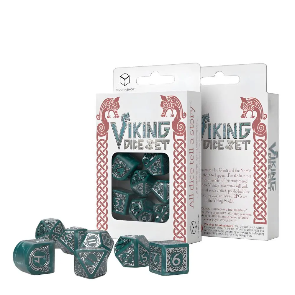 Q-Workshop Viking Rpg Dice Set Mjolnir 1