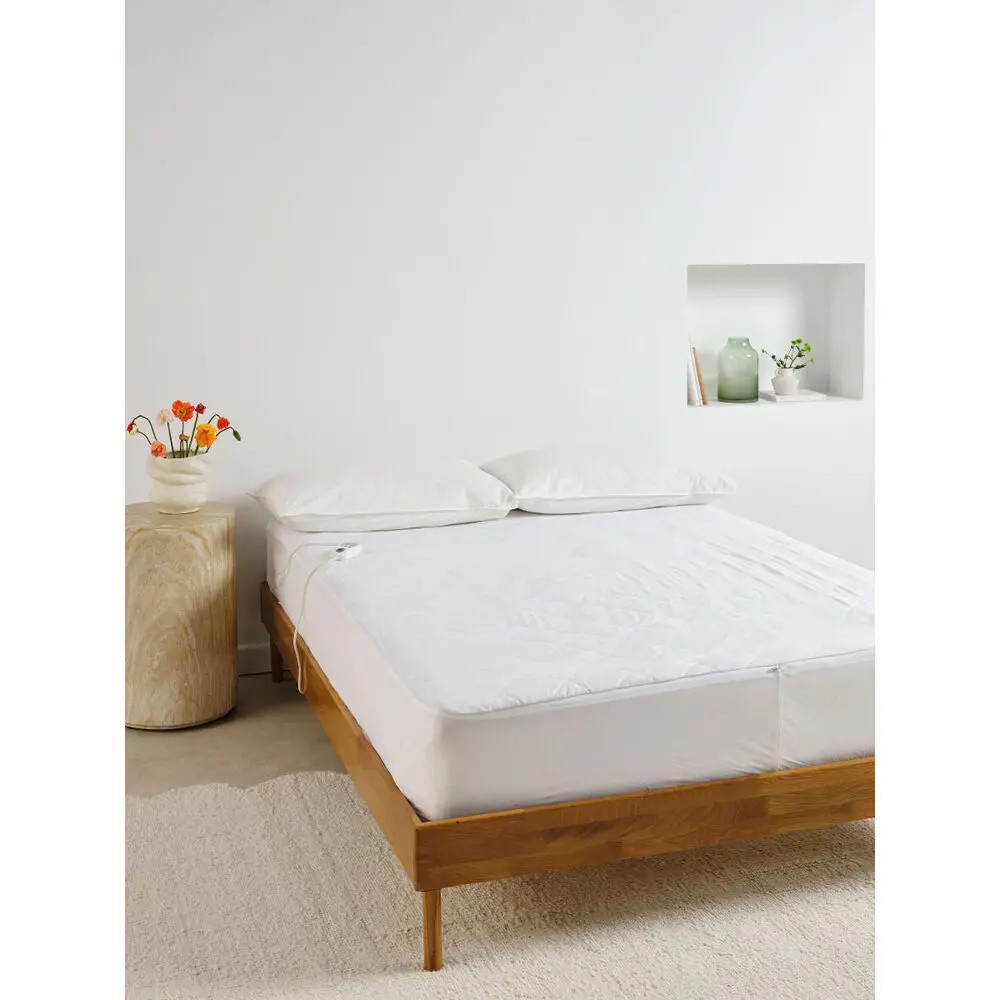 Linen House Double Quilted Electric Heating Blanket (Cream) 1