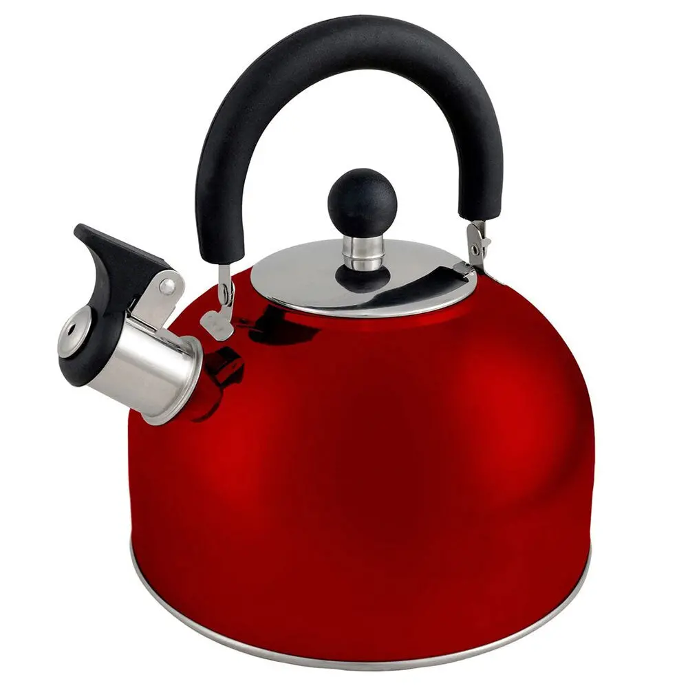 Wildtrak 2.5L Stainless Steel Whistling Kettle (Red) 1