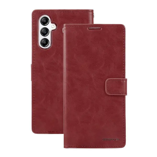 Goospery Bluemoon Diary For Galaxy A56 - Wine 2