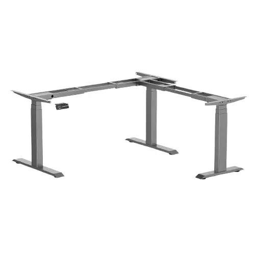 Desky Sit Stand L-Shape Desk Frame 110Cm–190Cm (Space Grey) 1