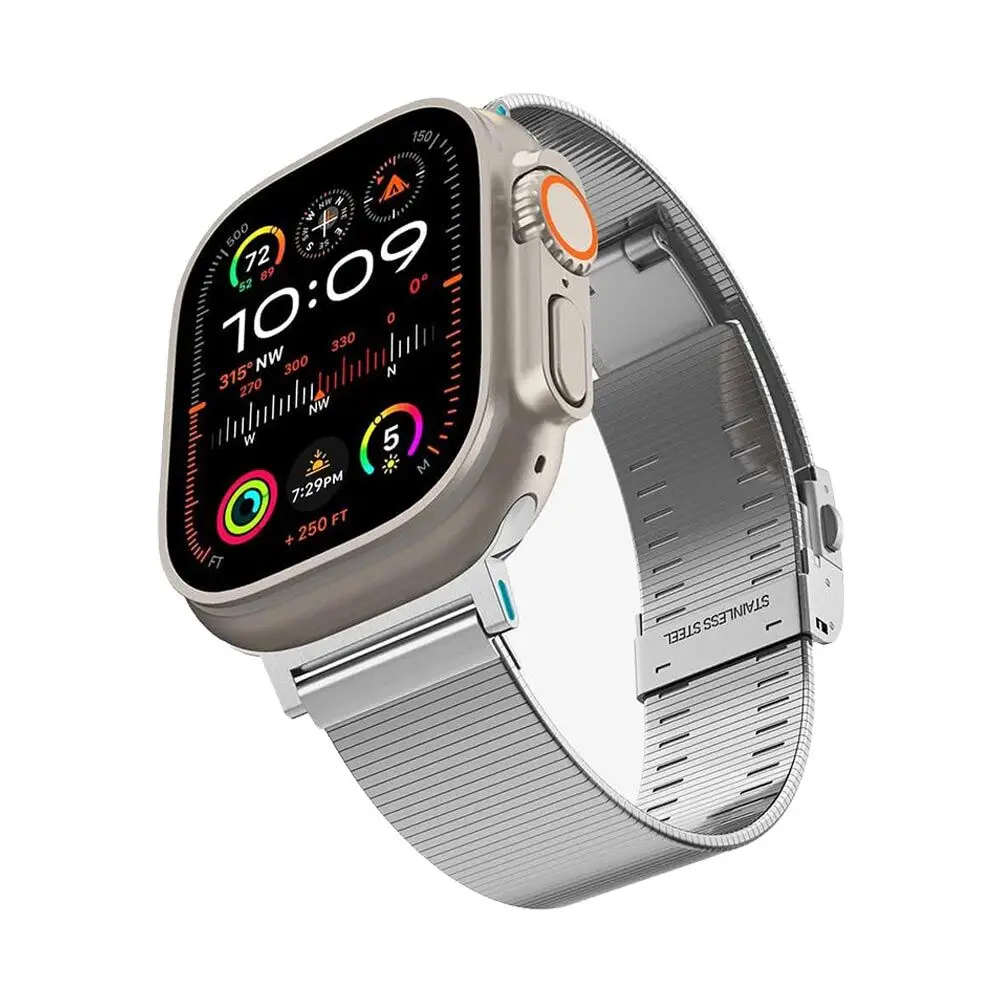 Spigen Apple Watch 42-49Mm Sleek Link Wristband (Silver) 1