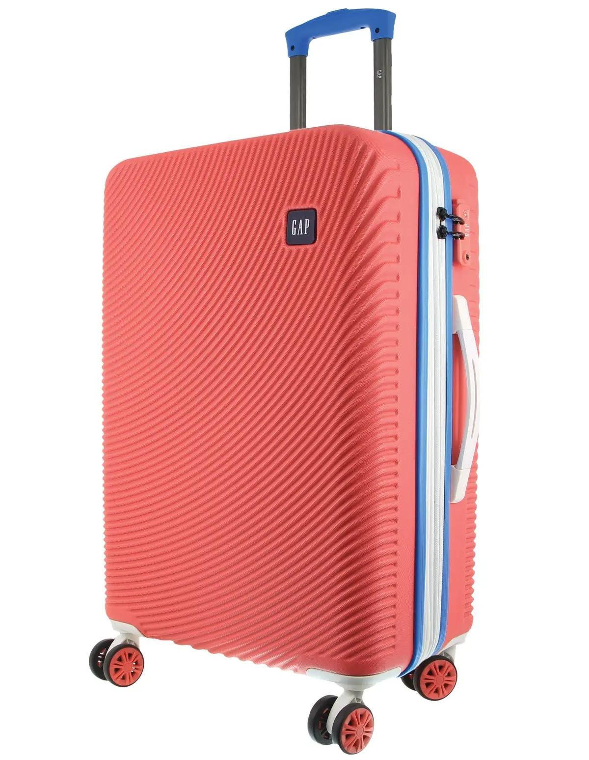 Gap Large Hard-Shell Luggage & Mini Beauty Travel Case Set W/ Tag Coral 2