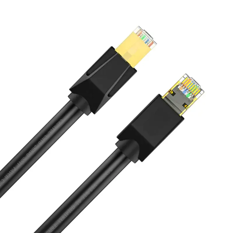 Cruxtec Cat8 Triple Shielding Ethernet Cable 50Cm Black 1