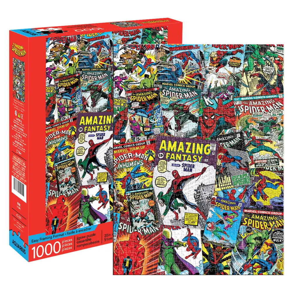 Aquarius 1000Pc Aquarius Marvel Spiderman 71Cm Jigsaw Puzzle Pieces 1