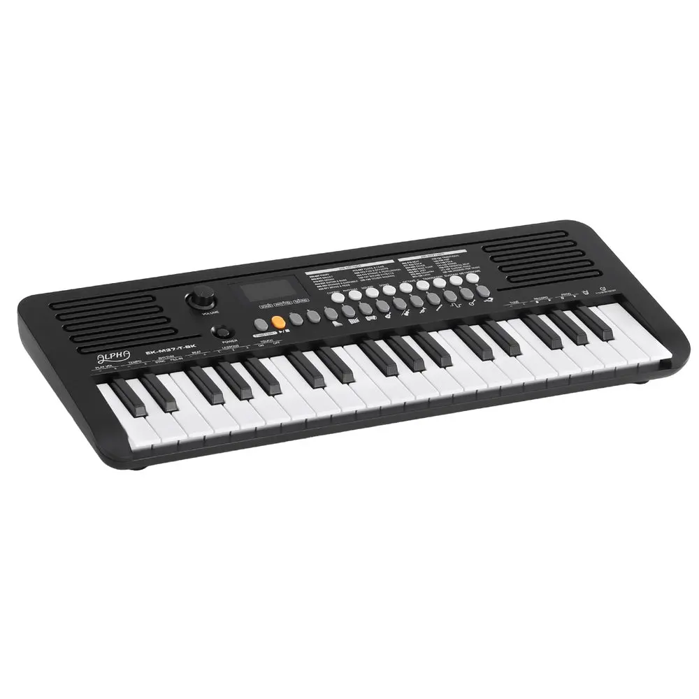 Alpha 37-Key Digital Piano Keyboard Electric (Black) 1