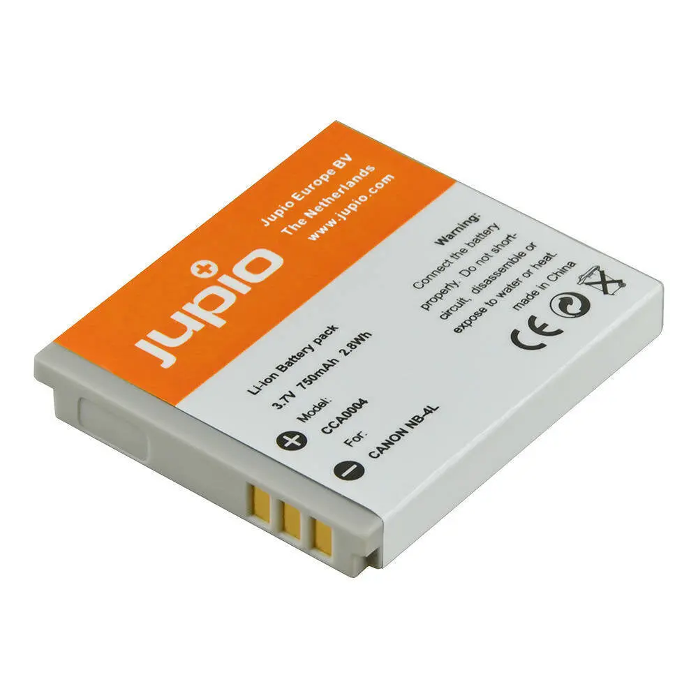 Jupio Li-Ion 3.7V 750Mah Rechargeable Battery For Canon Nb-4L Camera 1
