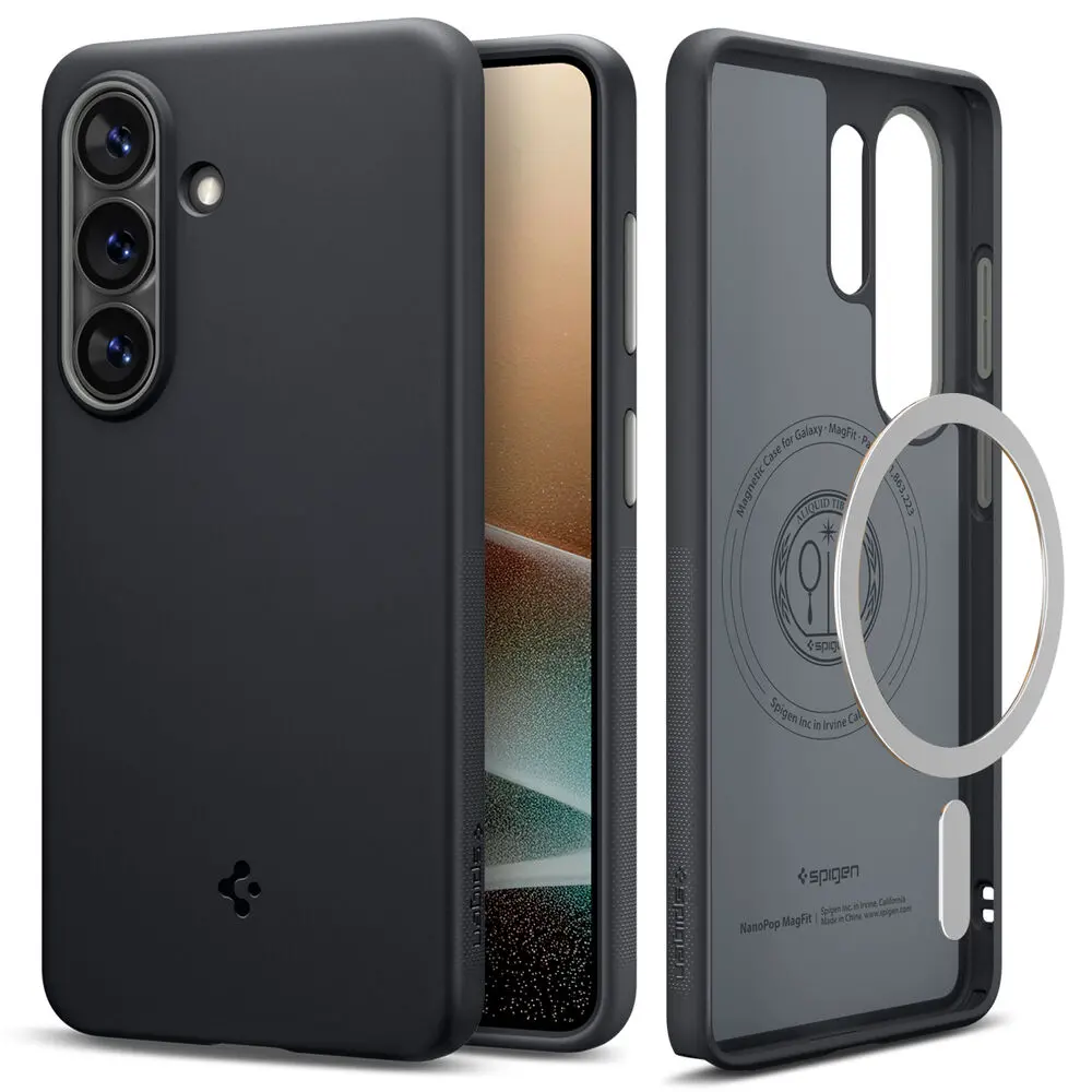 Spigen Galaxy S26 Ultra Nano Pop (Magfit) Case (Black Sesame) 2