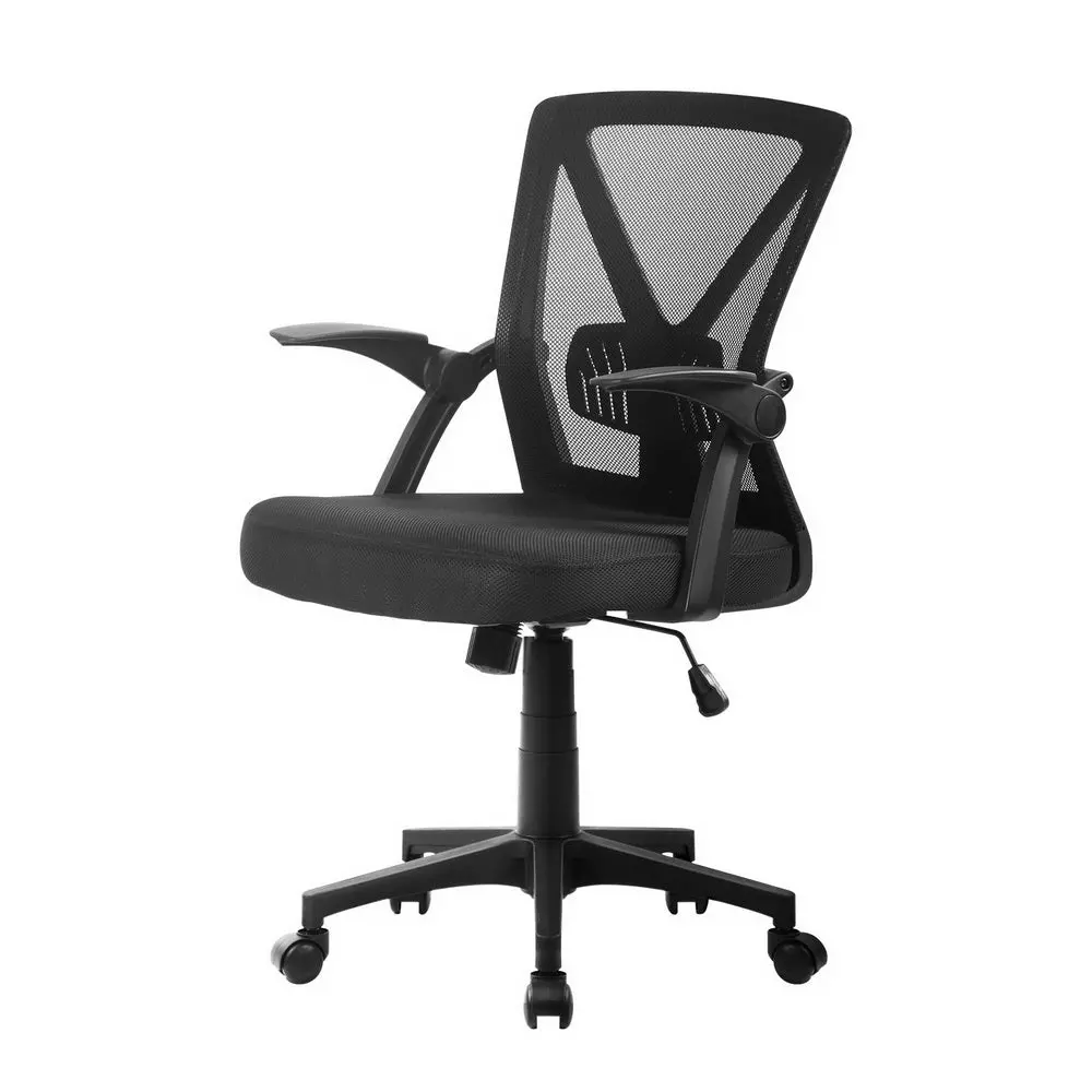 Artiss Mesh Office Chair Mid Back (Black) 1