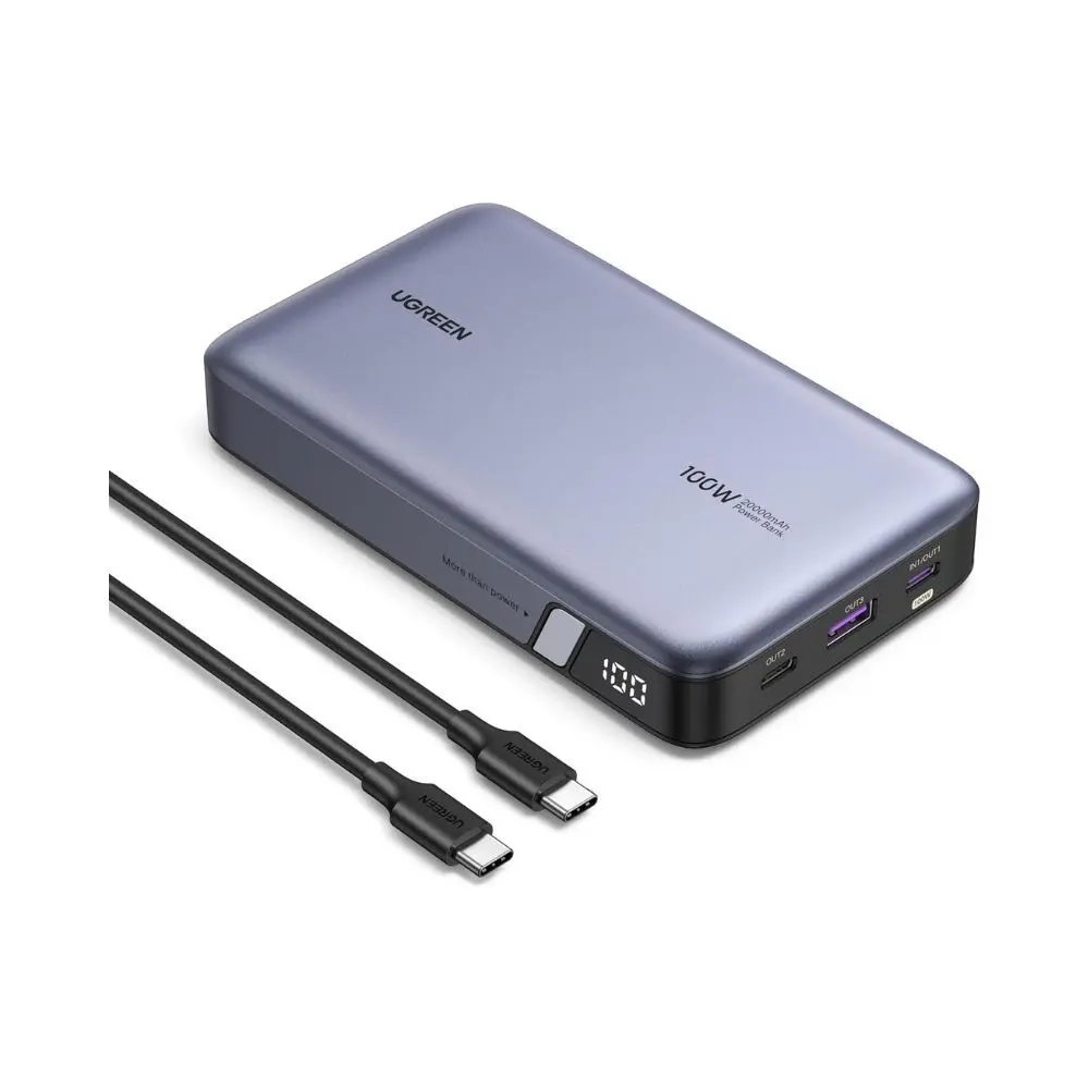 Ugreen 100W Power Bank 20000Mah 3-Port For Laptops 1