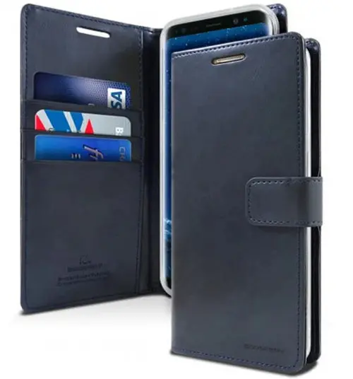 Goospery Magsafe Bluemoon Diary For Galaxy S24 Fe - Navy 1