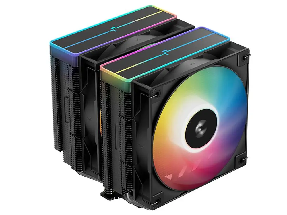 Deepcool Ag620 V2 Black Zero 120Mm With Argb Top Cover Cpu Cooler - Black 1