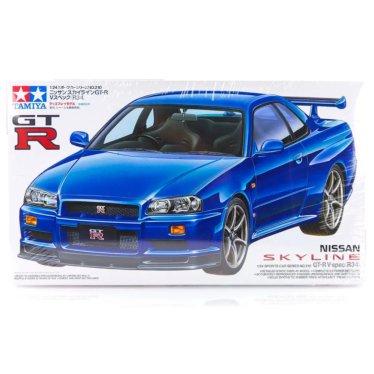 Tamiya 1/24 Nissan Skyline R34 Gt-R Scaled Plastic Model Kit 1