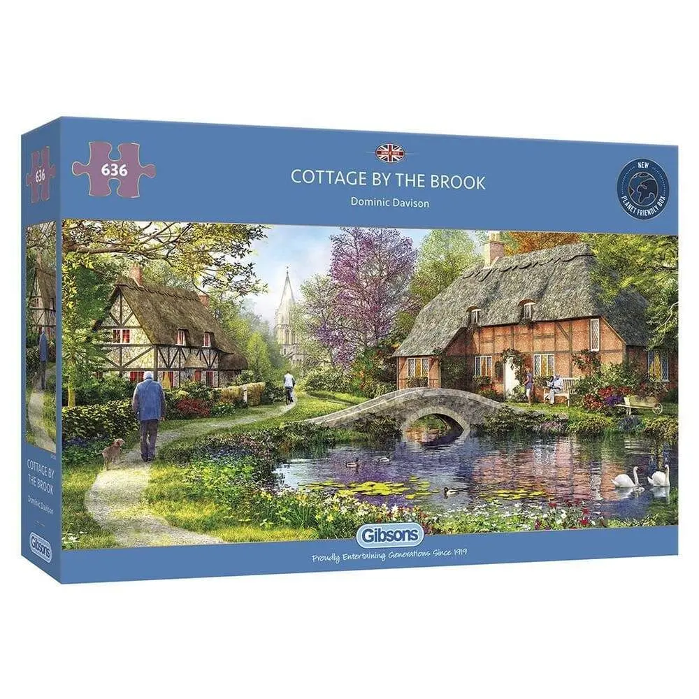 Gibsons 636Pc Cottage By The Brook Puzzle 1