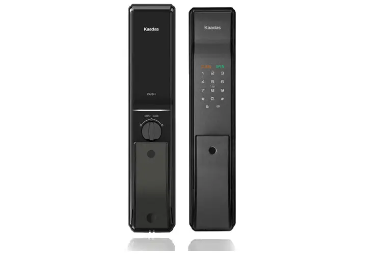 Kaadas K9 Push Pull Fingerprint Wifi Smart Lock (Black) 1