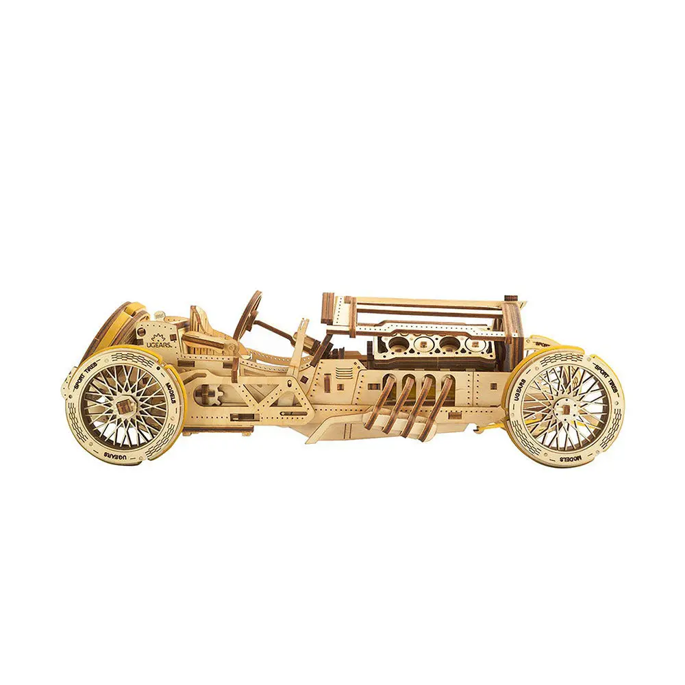 Ugears Wooden Self Propelled Puzzle U-9 Grand Prix Racing Car 1