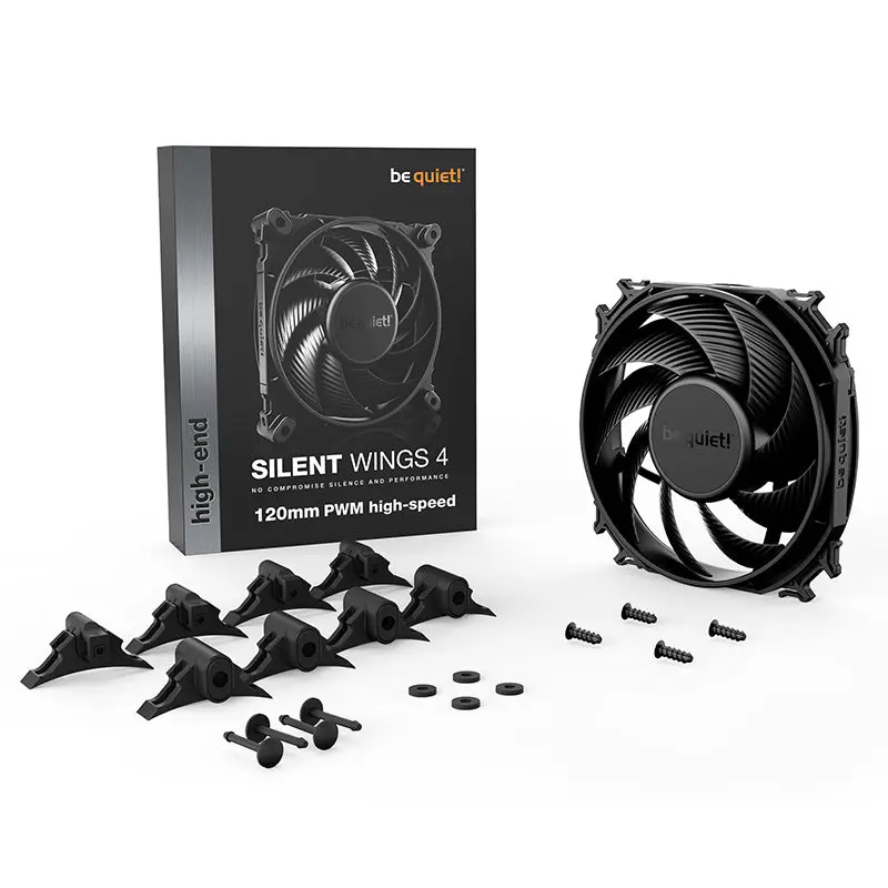Be Quiet! Silent Wings 4 120Mm Pwm High Speed Fan - Black (Bl094) 1