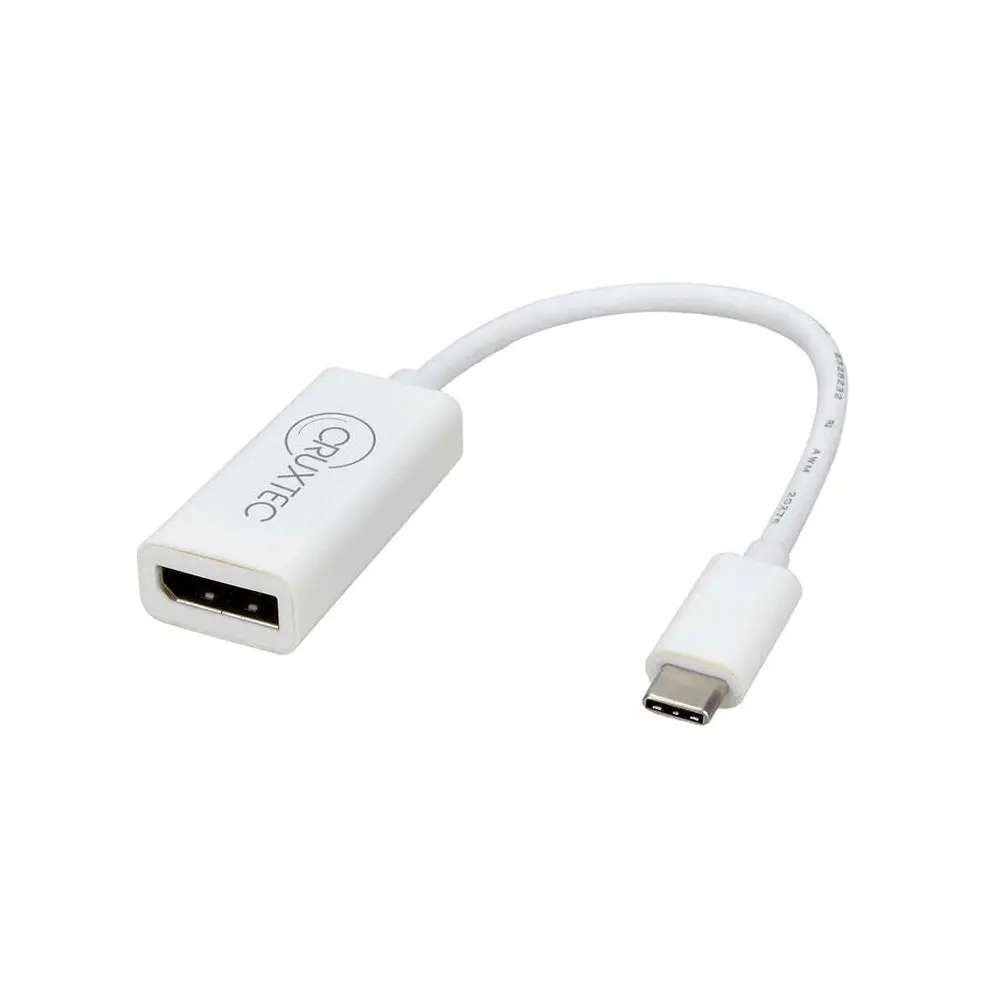 Cruxtec Usb Type-C To Displayport Cable Adapter 20Cm (White) 1