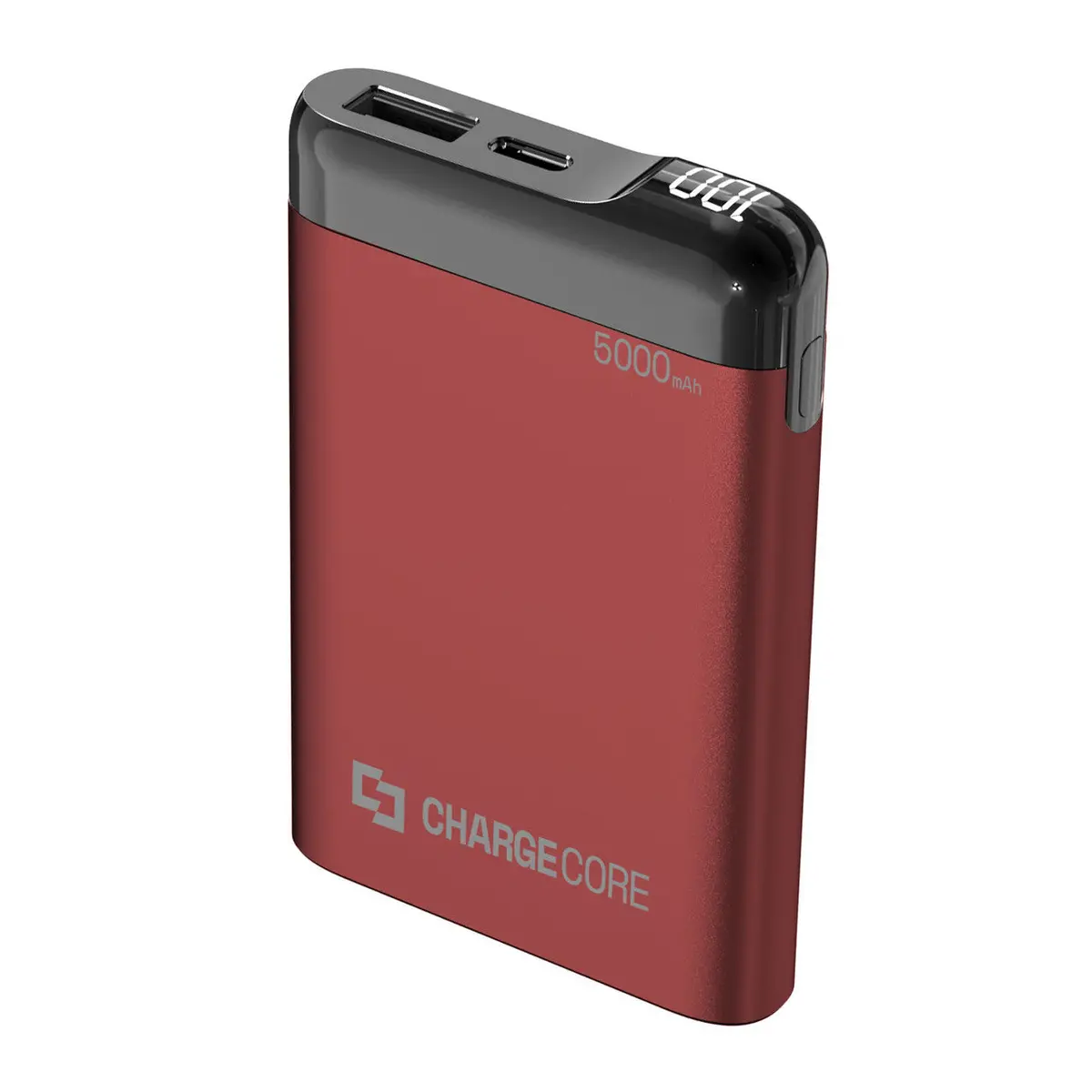Laser 5000Mah Power Bank With Led (Red) 1