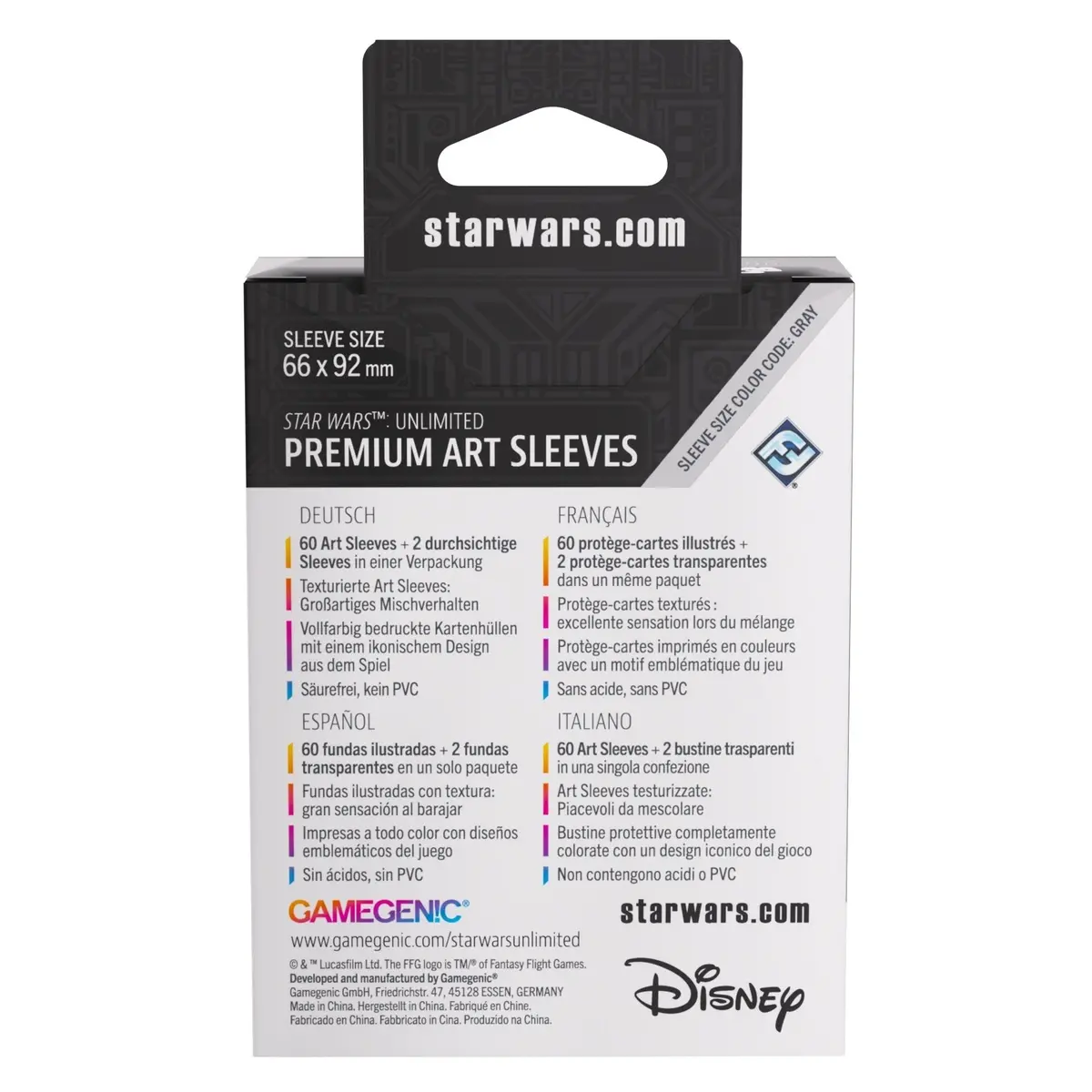 Gamegenic Star Wars Unlimited Premium Art Sleeves - Director Krennic  66Mmx92mm 62 Sleeves Per Pack 1
