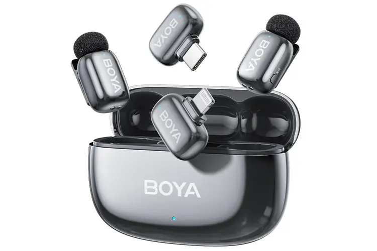 Boya Mini 2 Wireless Microphone Usb-C And Lightning (Space Grey) 1