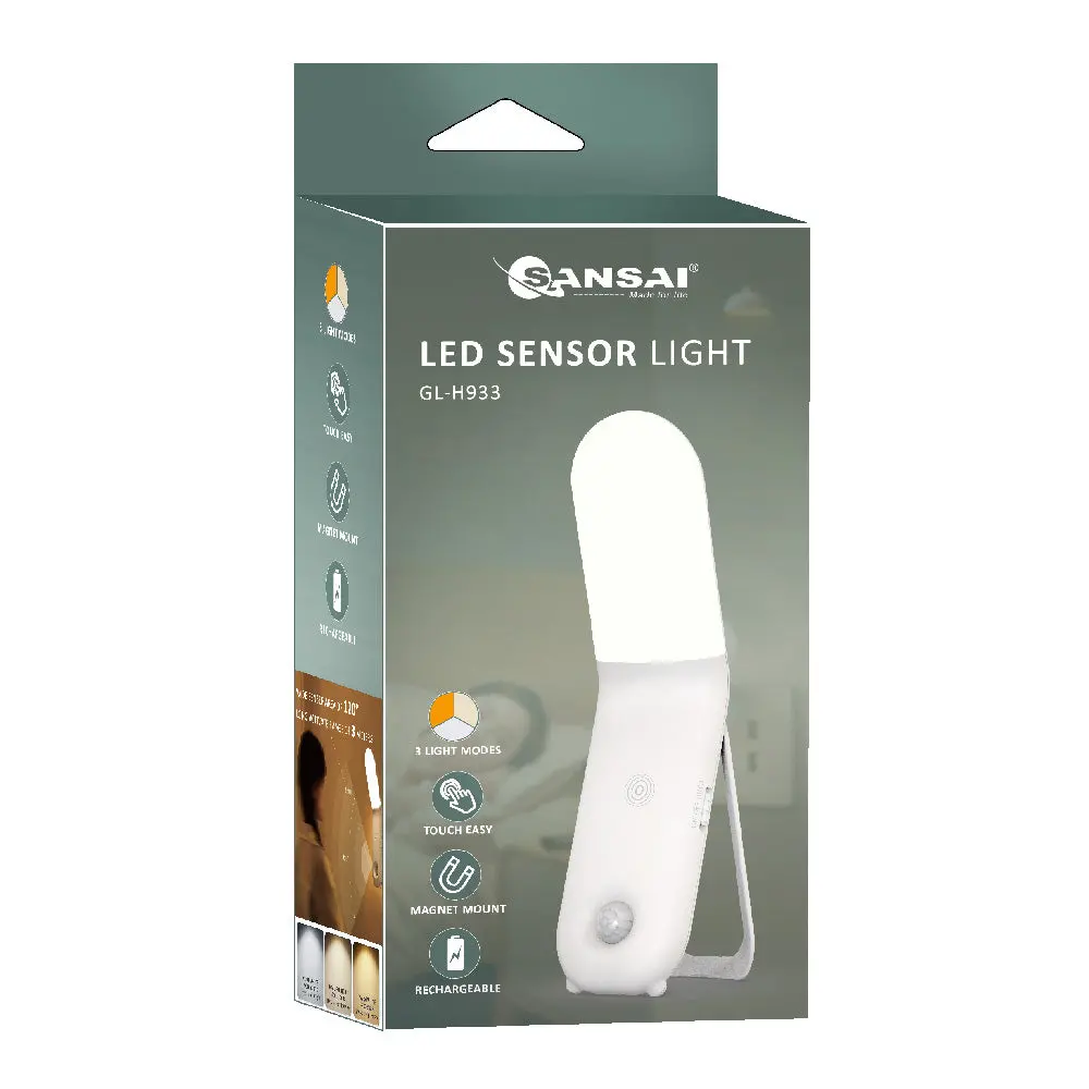 Sansai 17X4 Cm Led Sensor Touch Light 3 Modes (White) 1