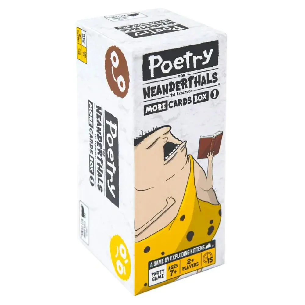 Exploding Kittens Poetry For Neanderthals Expansion Party Game 1