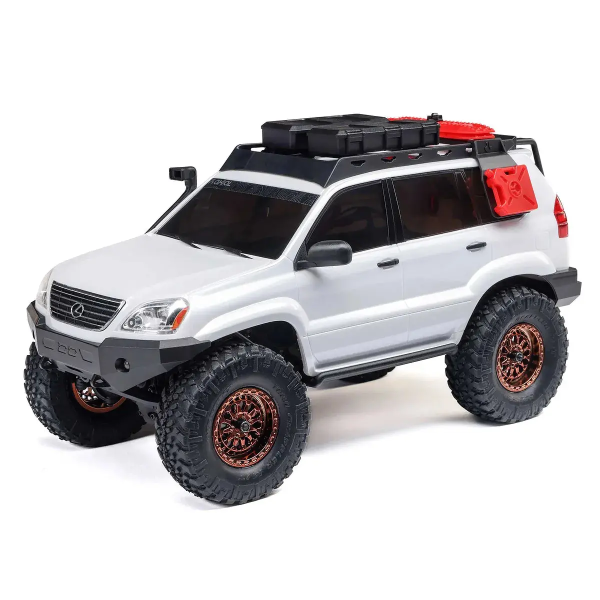 Axial Scx24 Lexus Gx 470 Rc Rock Crawler Electric 4Wd 1/24 Scale Rtr - White 1