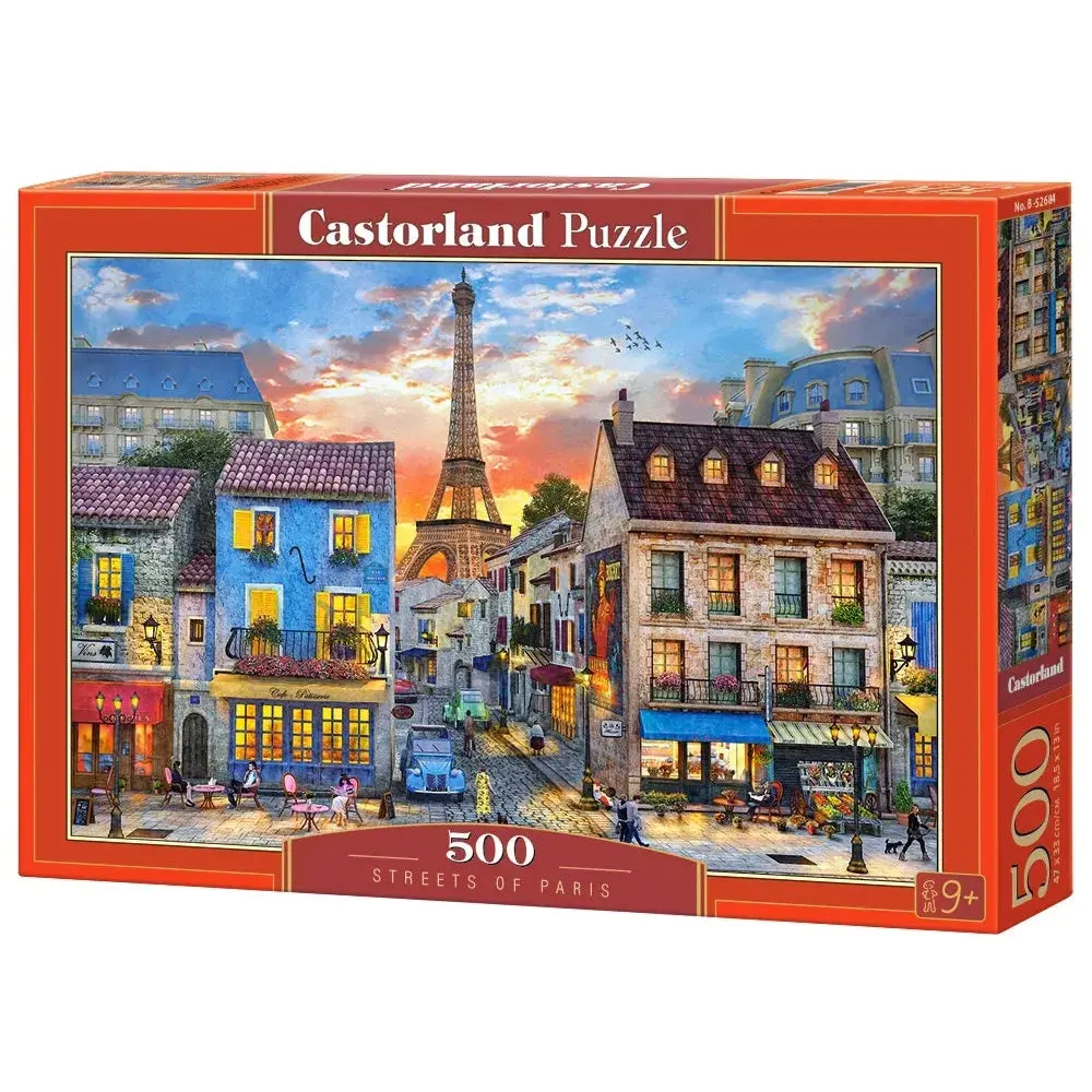 Castorland 500-Pieces Streets Of Paris Puzzle 1