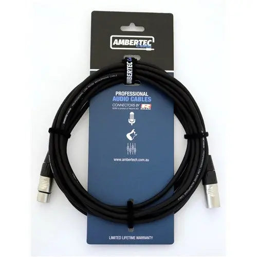 Ambertec Cables Microphone Cable 20M Rean Xlr M-F 1