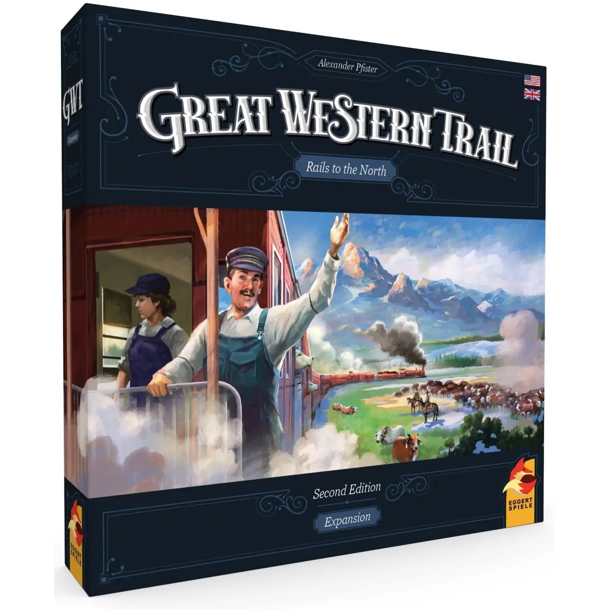 Asmodee Great Western Trail Rails To The North Second Edition Game 1