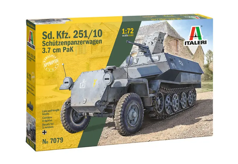 Italeri 1/72 Sd.Kfz. 251/10 Scaled Plastic Model Kit 2