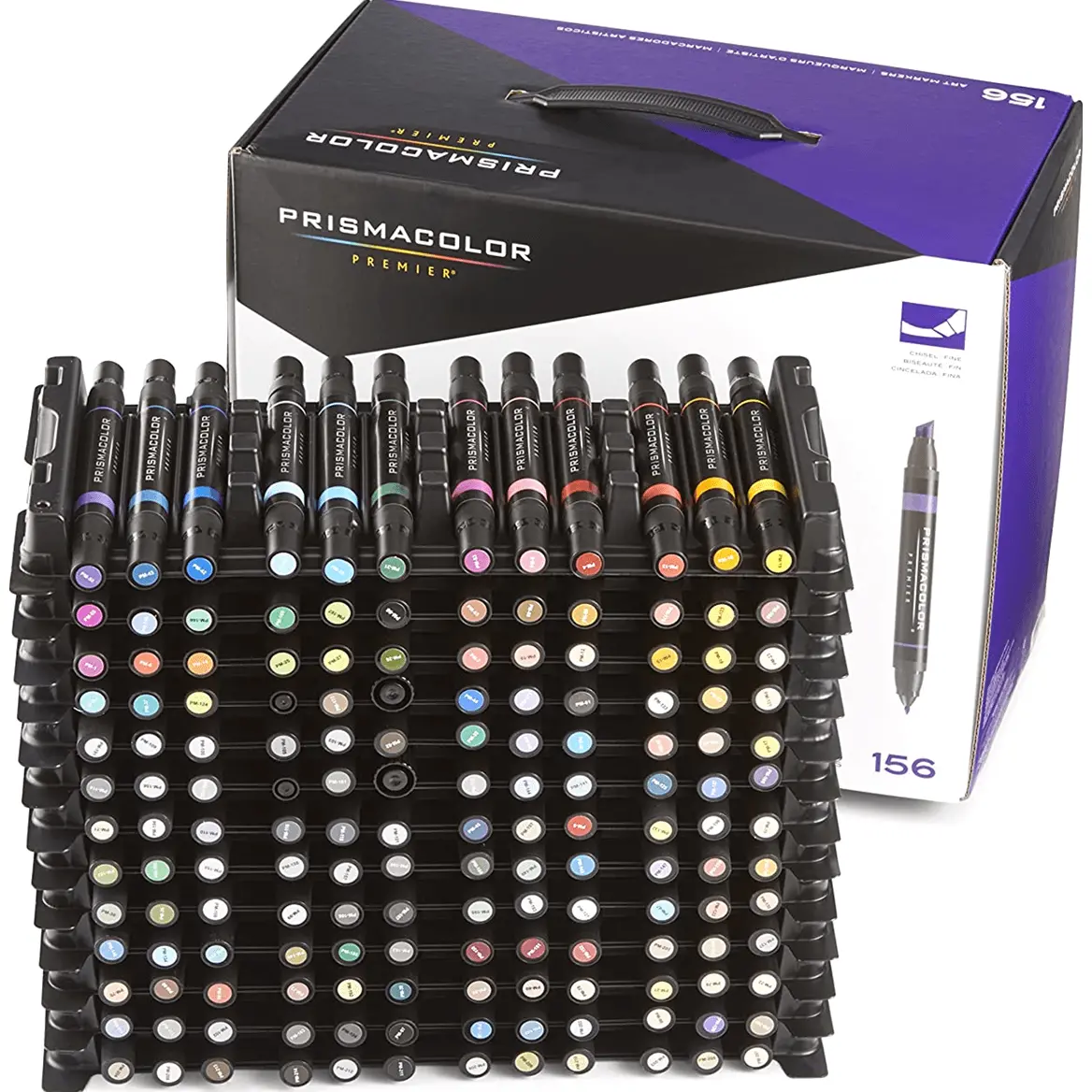Prismacolor Premier Double Sided Art Markers Chisel Fine Tip Dual End 156 Pack 1