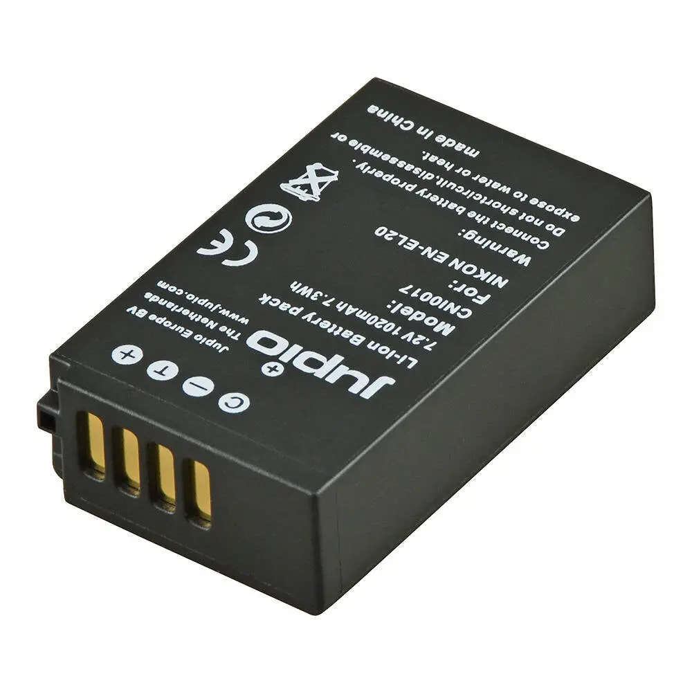 Jupio Li-Ion 7.2V 1020Mah Rechargeable Battery For Nikon En-El20 Camera 1