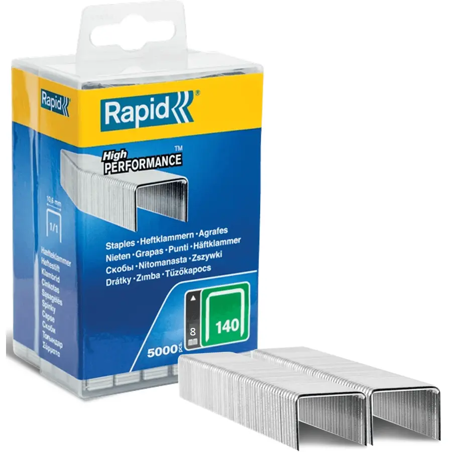 Rapid High Performance Staples 140/8 8Mm Box 5000 1
