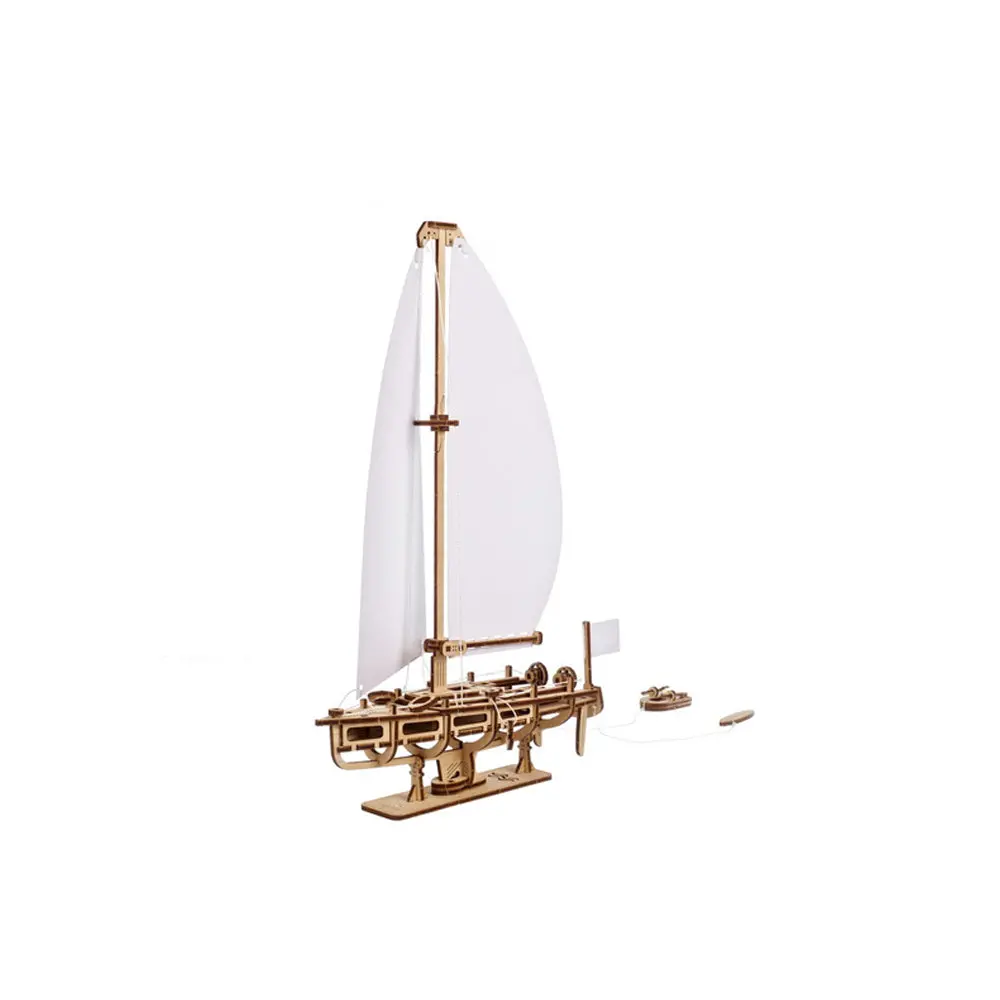 Ukraine Made Ugears Ocean Beauty Yacht Mechanical Wooden 3D Puzzle Model Kit 1
