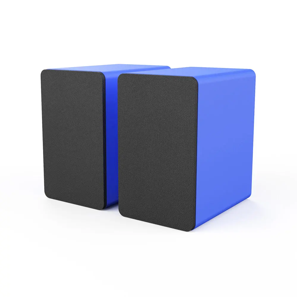 Silcron Slr05 Wireless Active Bookshelf Speakers Set With Hdmi Arc - Blue 1