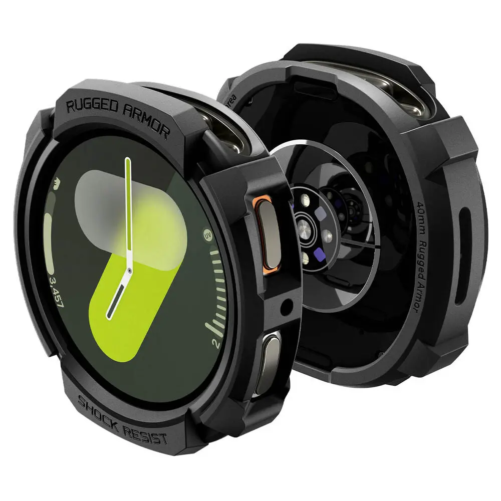 Spigen Galaxy Watch 8 40Mm Rugged Armor Case (Black) 1