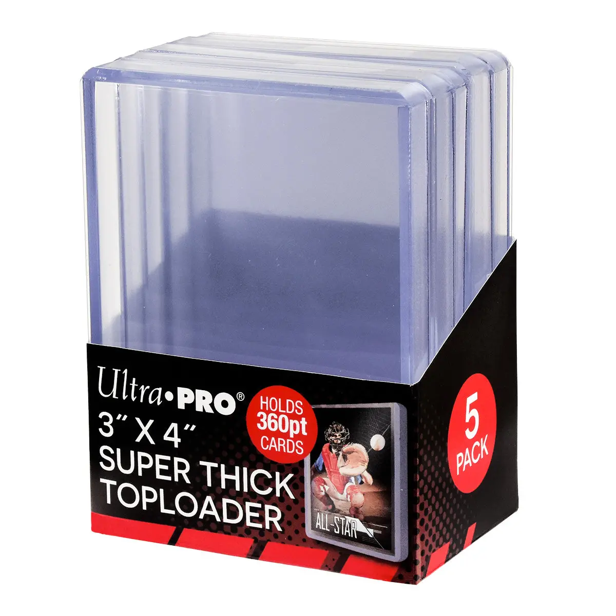 Ultra Pro: Up85239 3"X4" Super Thick 360Pt Toploader 5Ct 1