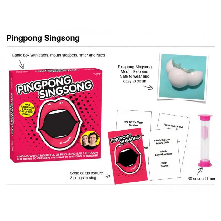 Vr Distribution Ping Pong Sing Song Board Game 2